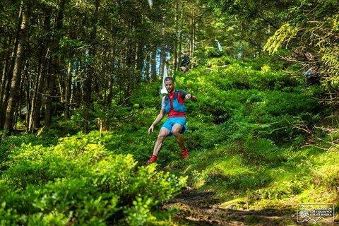 Michał durante Supermaraton Gór Stołowych 2020
