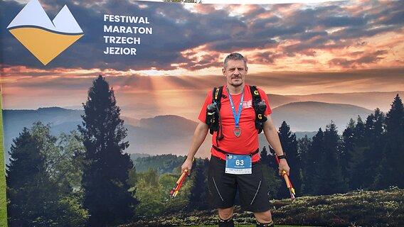 Tomasz durante Festiwal Górski Maraton Trzech Jezior 2021