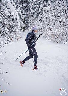 Katarzyna durante Winter Trail Małopolska 2022