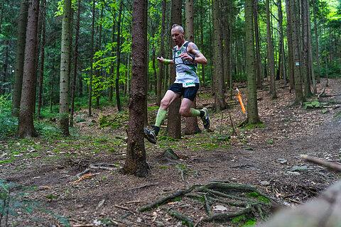 Konrad durante Garmin Ultra Race Myślenice 2023