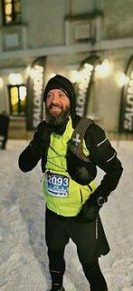 Grzegorz durante Zimowy Półmaraton Gór Stołowych 2024