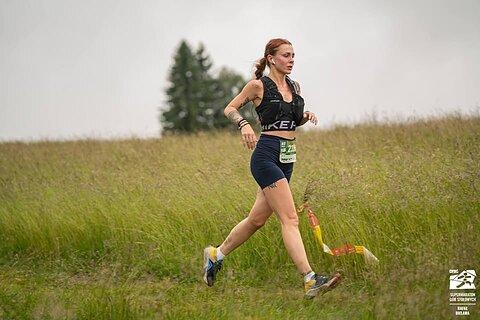 Katarzyna durante Supermaraton Gór Stołowych 2024