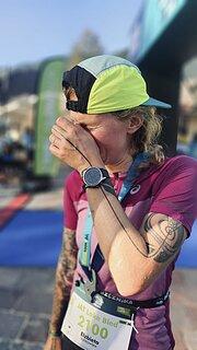 Elżbieta durante Julian Alps Trail Run 2024
