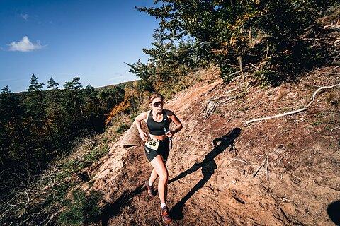 Agata durante Pomerania Ultra Trail 2024