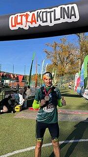 Michał durante UltraKotlina 2024