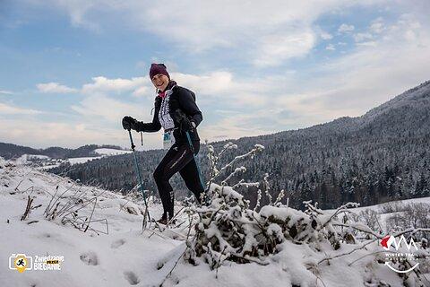 Katarzyna durante Winter Trail Małopolska 2024