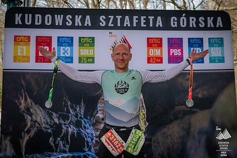Paweł durante Kudowska Sztafeta Górska 2025