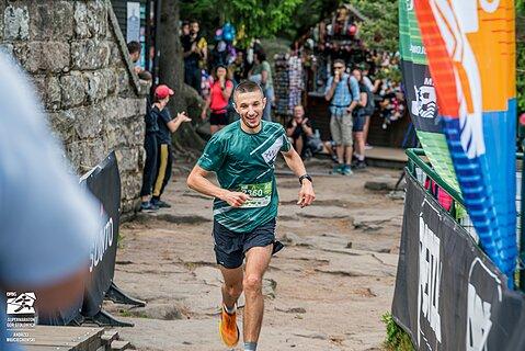 Michał durante Supermaraton Gór Stołowych 2025