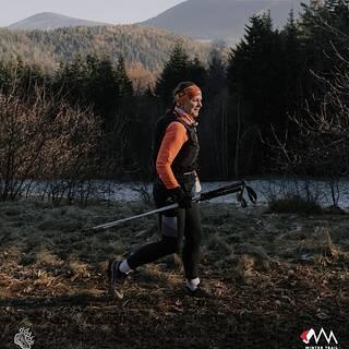 Katarzyna durante Winter Trail Małopolska 2025