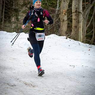 Sabina durante Turbacz Winter Trail 2026