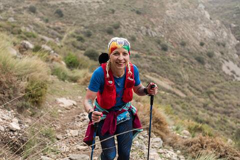 Marta durante Ultra Sierra Nevada 2026