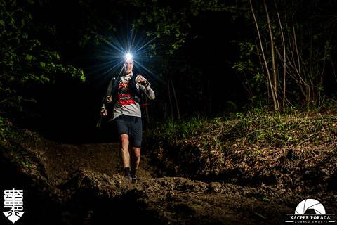 Michał durante Ultramaraton Jaga-Kora 2026